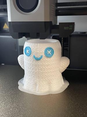Cute Crochet Ghost Lamp / No Supports / 3MF