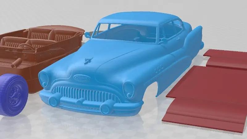Buick Super Riviera Coupe 1953 Printable Car