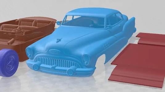 Buick Super Riviera Coupe 1953 Printable Car