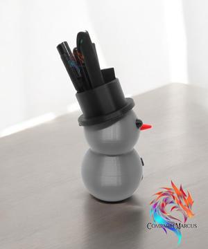 Snowman Pen holder / 3mf included