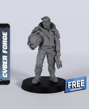 Commander Browder – With Free Cyberpunk  – Sci-Fi Gift Ideas for RPG and Wargamers