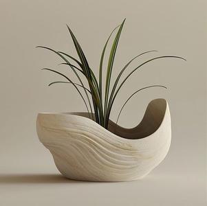 3D Printer STL file Planter Pot: Elegant Home Decor for Plant Lovers