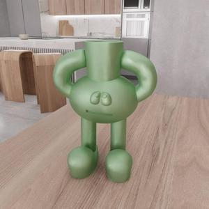 3D Cute Monster Vase with 3D Stl File & Flower Vase, Valentine Gift, 3D Printed Decor, Cute Vase, Small Vase, Valentine Decor, Unique Vase
