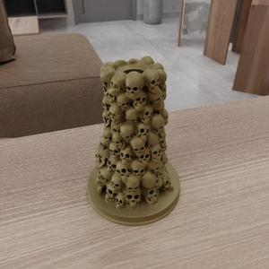 3D Skeleton Flower Vase with 3D Print Stl File & Skull Vase, Home Decor, Skeleton Decor, 3D Printing, Ready to Print, 3D Printed Gifts
