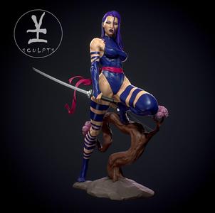 Psylocke with NSFW