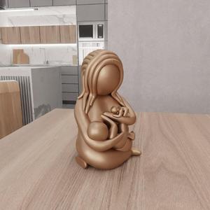 3D Mother and Child Figure with 3D Stl File for Mother’s Day & 3D Printing, Mother’s Day Gift, 3D Printed Decor, Gift for Mother
