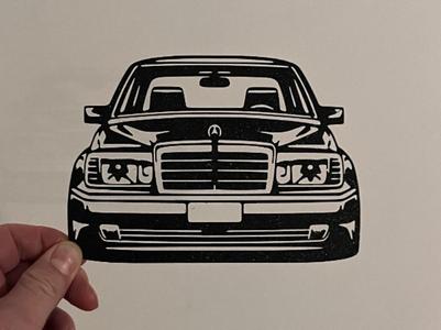 Wall Art Cars – Mercedes W124