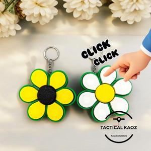  Clicky Flower Keychain Fidget - Keyboard Switches No supports 