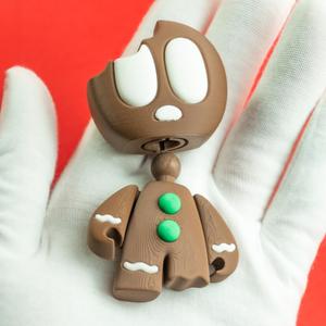 Gingerbread Blobs – Mini Modular Articulated Art Toy