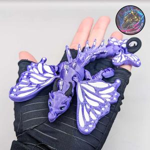 Baby Butterfly Dragon Keychain