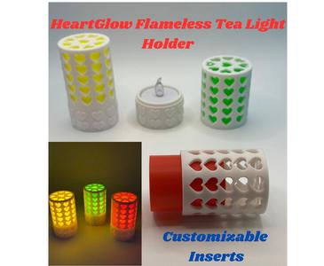 HeartGlow Flameless Tea Light Holder