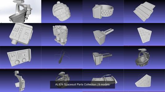 ALIEN Spacesuit Parts Collection