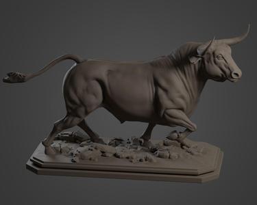 cattle 3d print bull statue