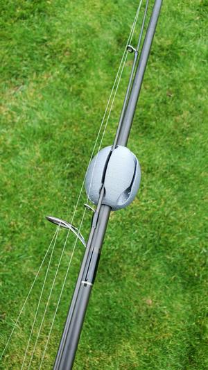 Fishing rod holder ball
