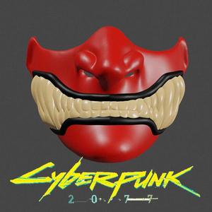 Cyberpunk 2077 Mask Fan ART