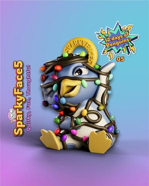  Penguin Tangled 5 of 12 Ornament