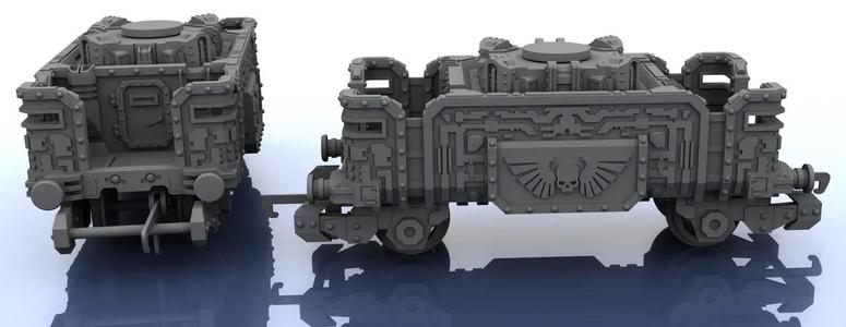OO Train - Warhammer Style Troop Platform v2 S   