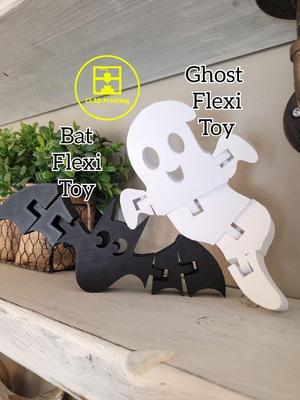 Ghost and Bat Flexi Toys