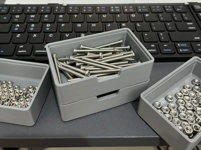 Stackable parts storage