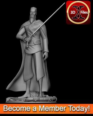 Star Wars Animated Dooku Statue – Clone Wars 3D print model