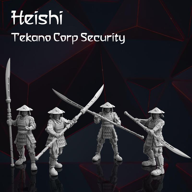 4x Sci-Fi Japan Troops – Tekano Corp Collection