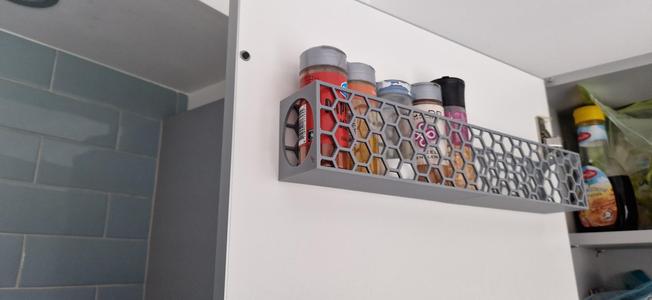 storage rack, organizer for herbs and spice – 400mm W 55mm D