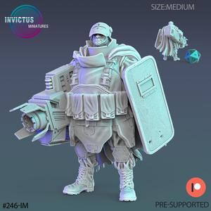 Heavy Enforcer / Space Officer / Cyberpunk Soldier / Cosmic Invasion Warrior / Trooper Attack / Sci-Fi Encounter