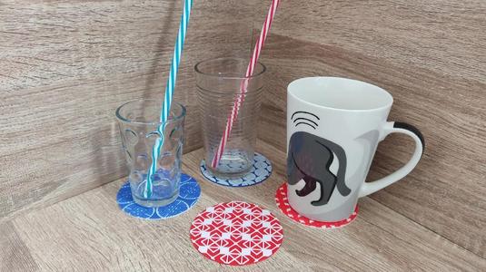Japanese pattern coasters