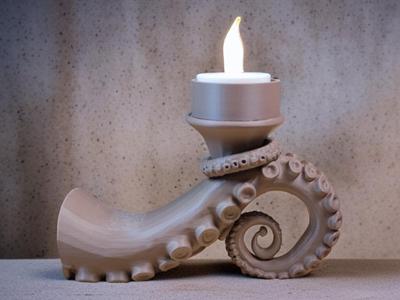 Tentacle Flame Candle Holder