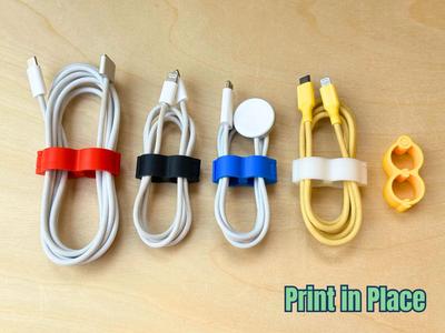 Cable Organizer / Snap Cable Clip – Print in place
