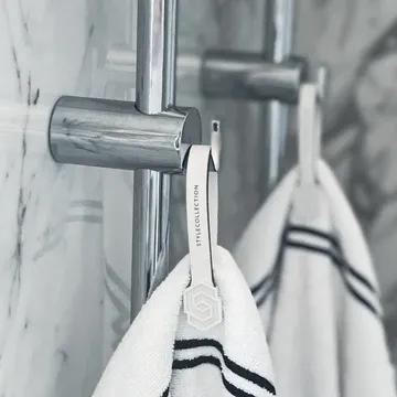 Towel loop clips icon set white