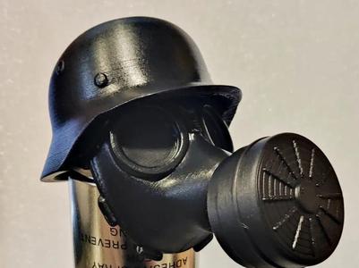 Gas mask for trailer coupling for car German