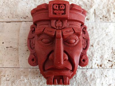 Mayan Face Sculpture –Ancient Inspired 3D Print v3