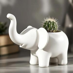 Cute Elephant for Flowers – Decorative Pot & Vase in One!