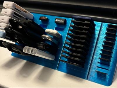 Modular Desktop Organizer USB-Sticks Cards new V2
