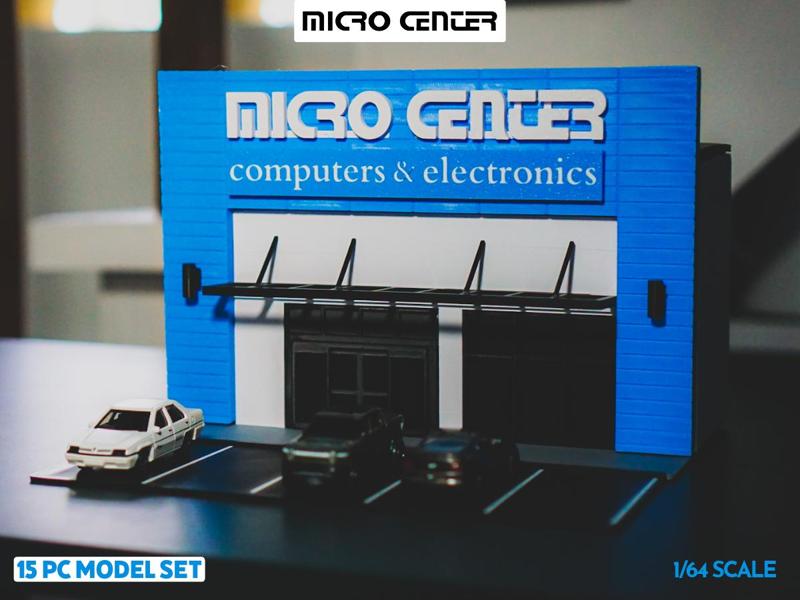 Micro Center Model Set – 1:64 Scale Diorama