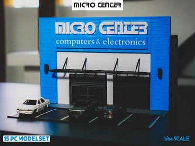 Micro Center Model Set – 1:64 Scale Diorama