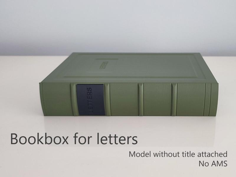 Bookbox for letters