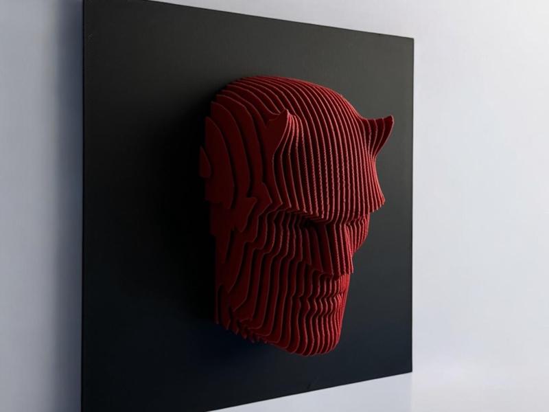 Daredevil Layered Sculpture