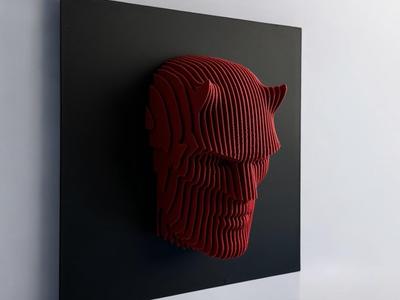 Daredevil Layered Sculpture