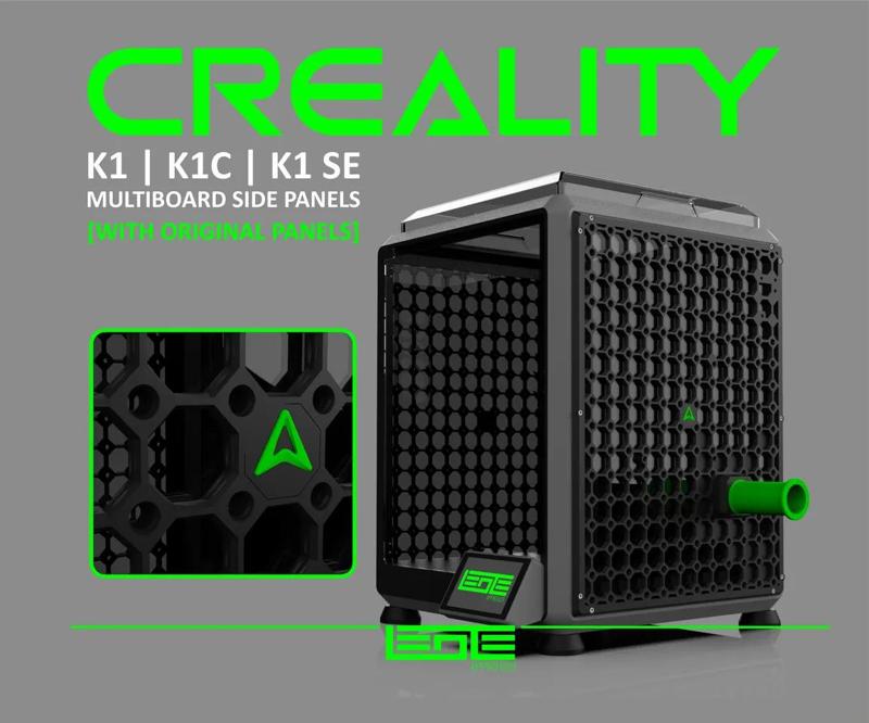 CREALITY K1 | K1C | K1SE – MULTIBOARD PANELS [WITH THE ORIGINAL PANELS + SPOOL HOLDER]