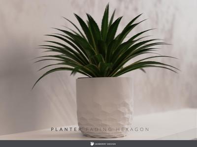 Planter – Fading Hexagon