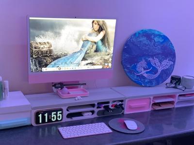 Monitor Riser/ AMS Riser Modern with Retro Charm