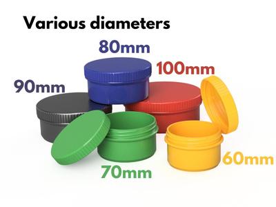 Container with Screwtop Lid set