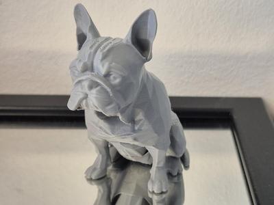 French Bulldog Low-Poly Statue