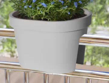 Balcony planter with draining holes