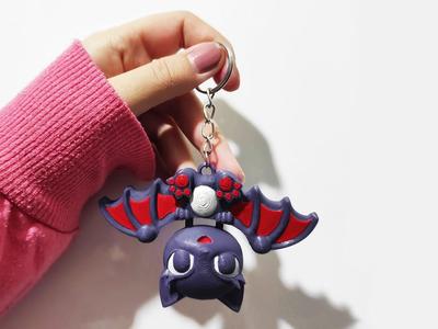 Keychain Cute Bat Articulated Head