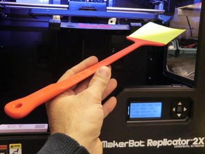 Post-it holder for platform levelling calibration