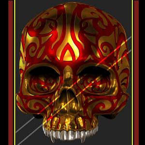 Female skull Ornate