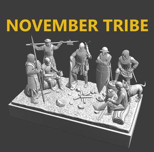NOVEMBER TRIBE SET – Medieval Camp Scene
